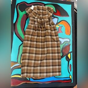 Anthropologie Plaid Mini Dress